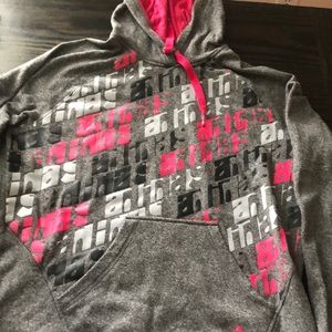 Gray and pink Adidas sweatshirt